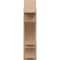 Ekena Millwork 7 1/2-in W x 22-in D x 30-in H Balboa Block Rough Cedar Woodgrain TimberThane Outlooker, Primed Tan OUTUR075X22X30BOA44RCPR - alternate 6